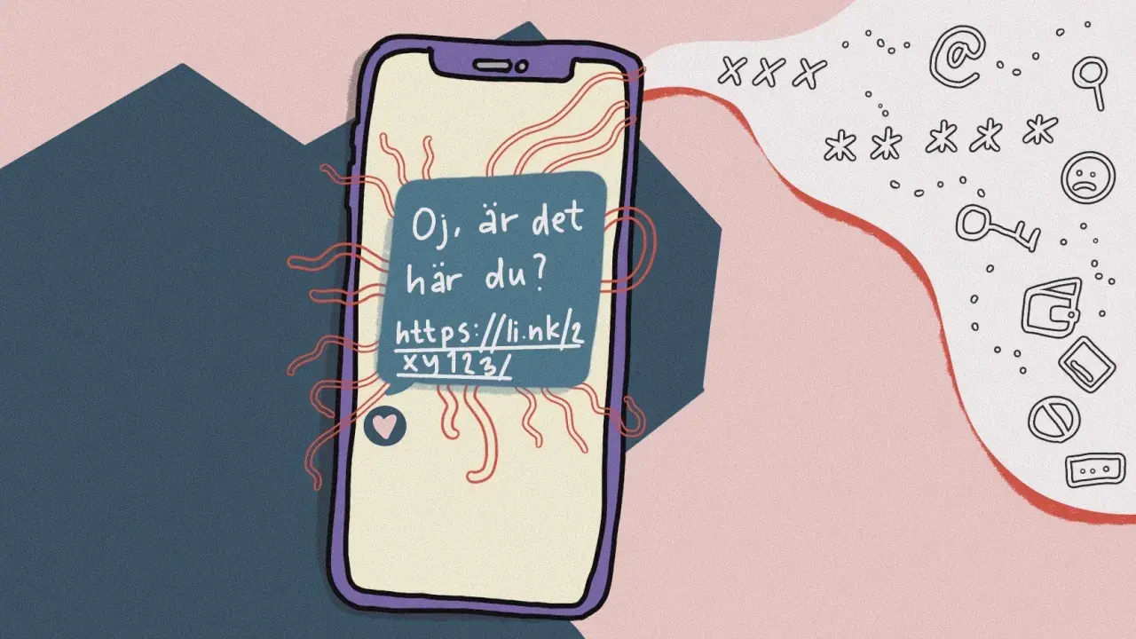 En mobil visar ett meddelande: "Oj, är det här du?". Kanske dags att återkalla meddelande Messenger innan det är för sent.