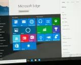 Windows startmeny med appar som Kalender, Mail, Musik och Xbox. Sökfältet visar "Sök the web and Windows".