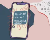 En mobil visar ett meddelande: "Oj, är det här du?". Kanske dags att återkalla meddelande Messenger innan det är för sent.
