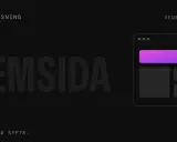 Hemsida design med SEO och olika bildformat. En stilren layout med text och en webbläsarvy.