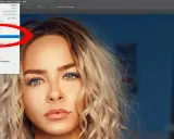 Ikonet visar hur man kan ta bort bakgrund i Photoshop genom att välja "Motiv" i en meny.