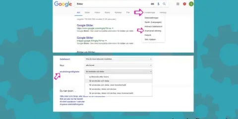 Sök på fria bilder Google. Välj användningsrättigheter för att hitta bilder som får användas och delas.