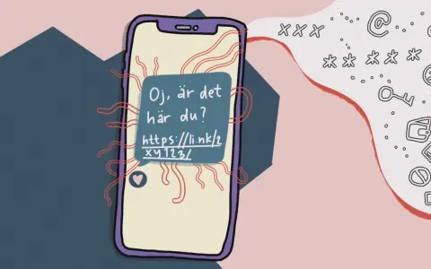 En mobil visar ett meddelande: "Oj, är det här du?". Kanske dags att återkalla meddelande Messenger innan det är för sent.