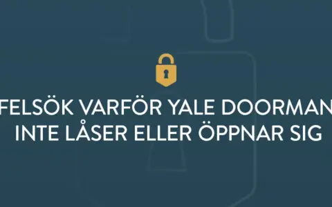 Felsök varför Yale Doorman inte låser eller öppnar sig. Ett gult hänglås symboliserar ett problem med Yale connect.