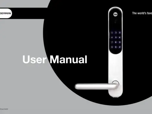 Yale Doorman användarmanual. Om du får fel kod Yale Doorman, kolla denna manual.
