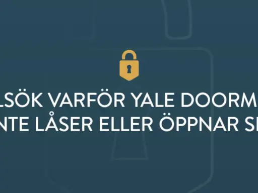 Felsök varför Yale Doorman inte låser eller öppnar sig. Ett gult hänglås symboliserar ett problem med Yale connect.