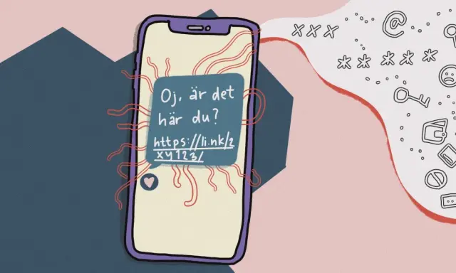 En mobil visar ett meddelande: "Oj, är det här du?". Kanske dags att återkalla meddelande Messenger innan det är för sent.