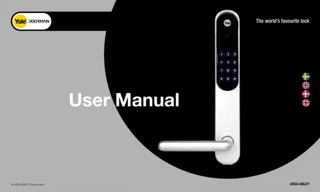 Yale Doorman användarmanual. Om du får fel kod Yale Doorman, kolla denna manual.