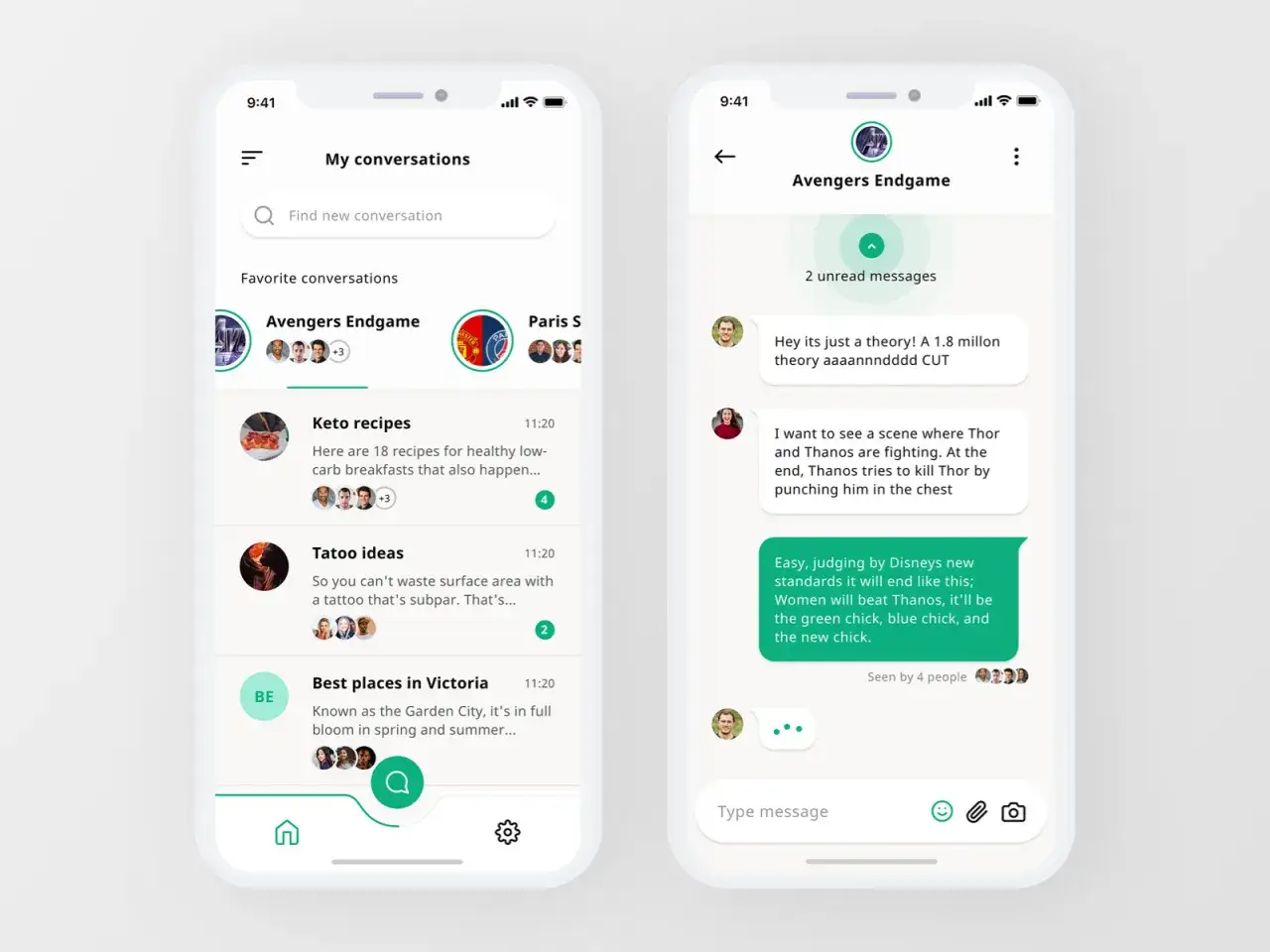 App-sk&auml;rmar som visar hur man kan skapa grupp-SMS. En sk&auml;rm visar en lista &ouml;ver konversationer, inklusive 