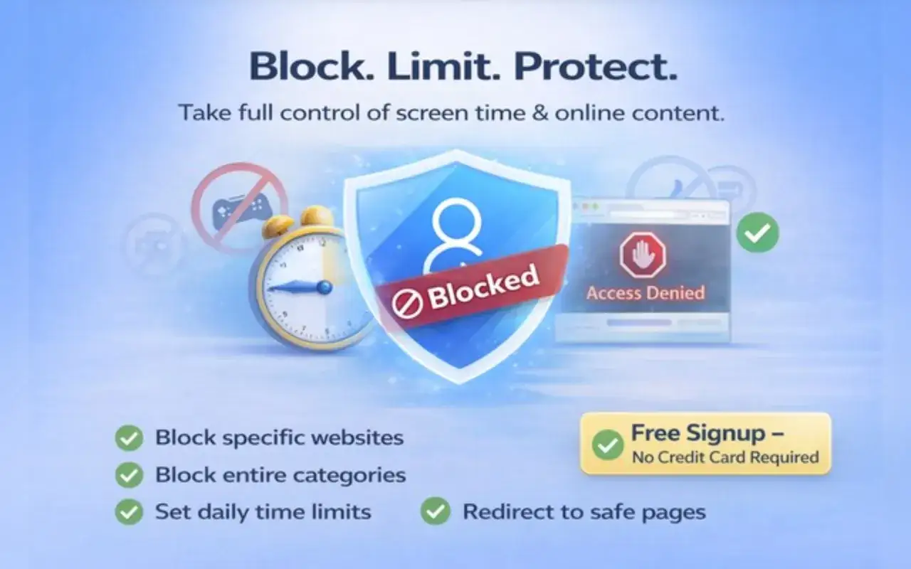 Kontrollera din skärmtid och blockera hemsidor i Chrome. Skydda dig online med denna tjänst.