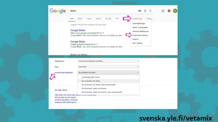 Sök på fria bilder Google. Välj användningsrättigheter för att hitta bilder som får användas och delas.